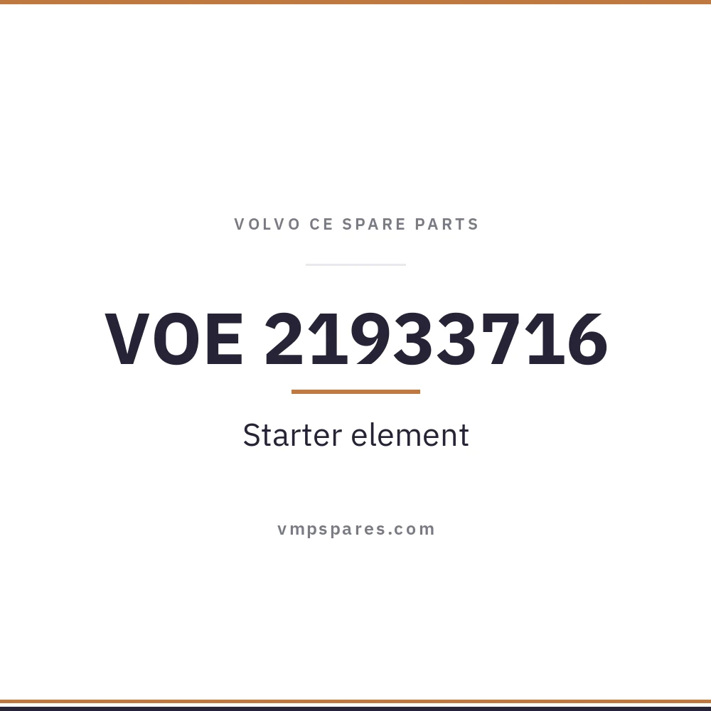 VOE 21933716 – Starter element