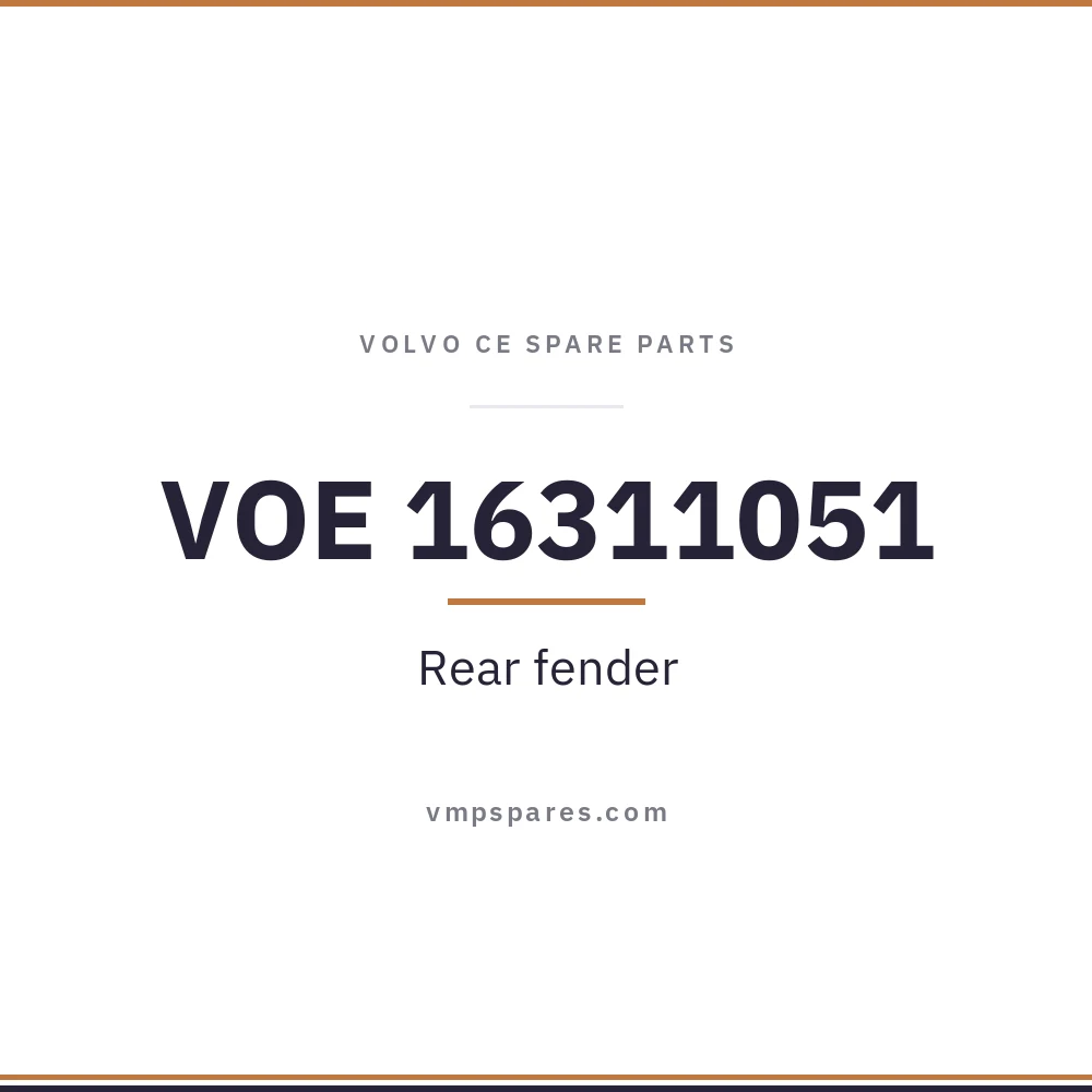 VOE 16311051 – Rear fender