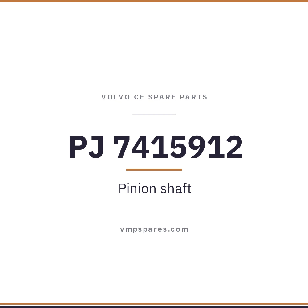 PJ 7415912 – Pinion shaft