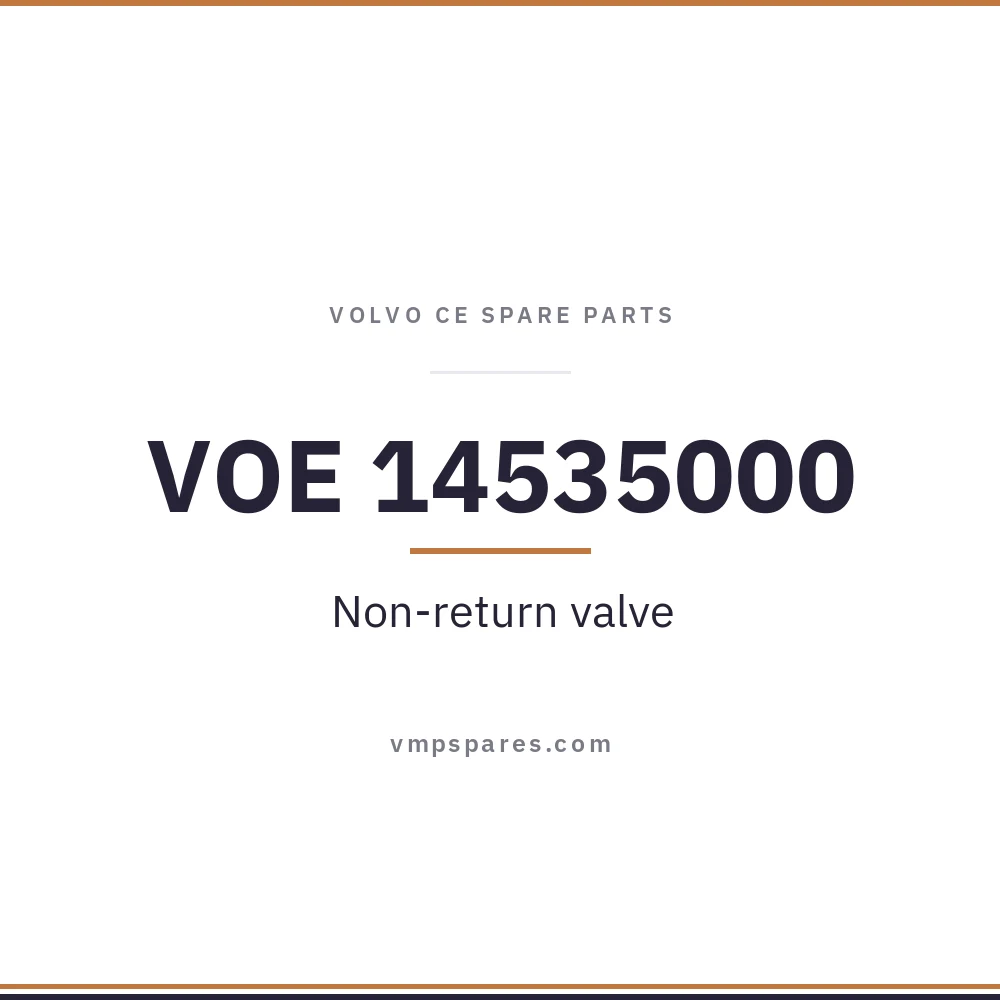 VOE 14535000 – Non-return valve