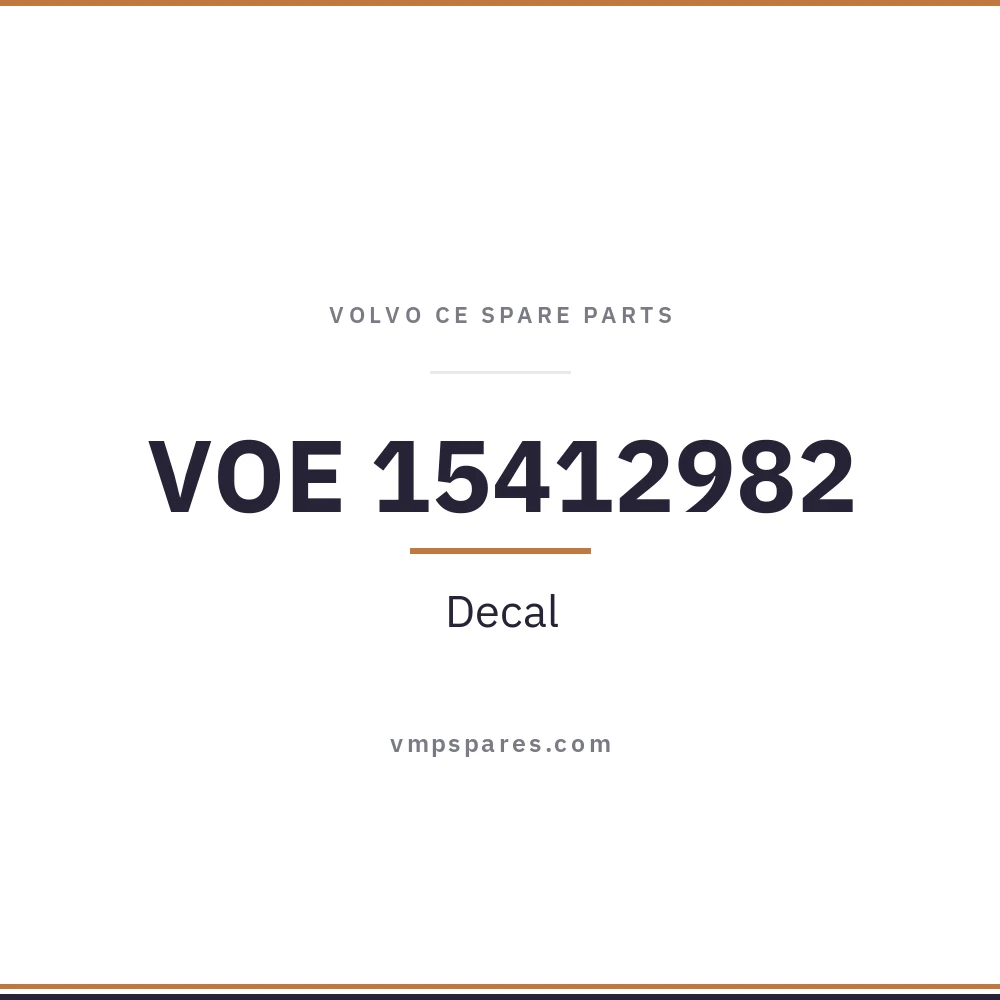 VOE 15412982 – Decal