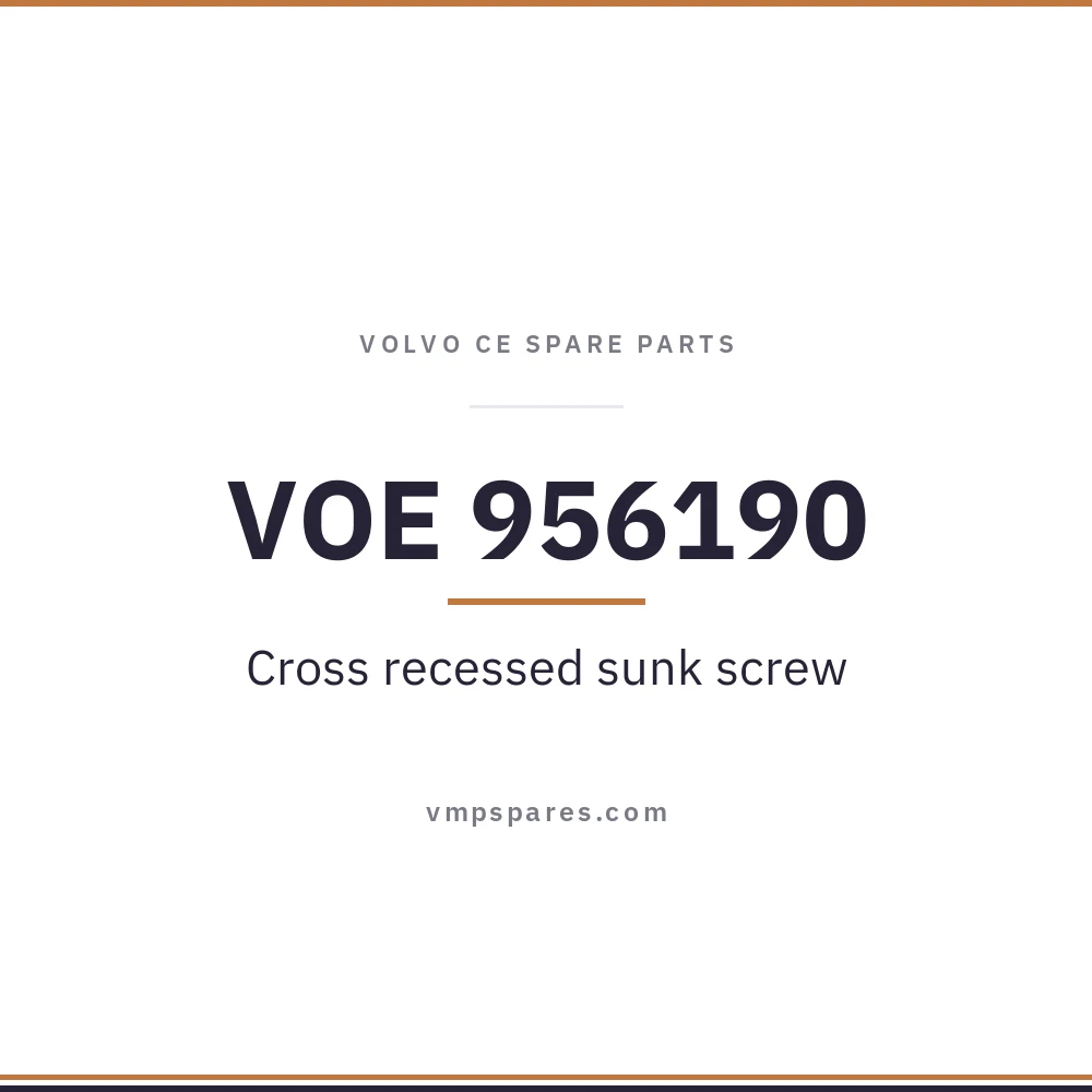 VOE 956190 – Cross recessed sunk screw