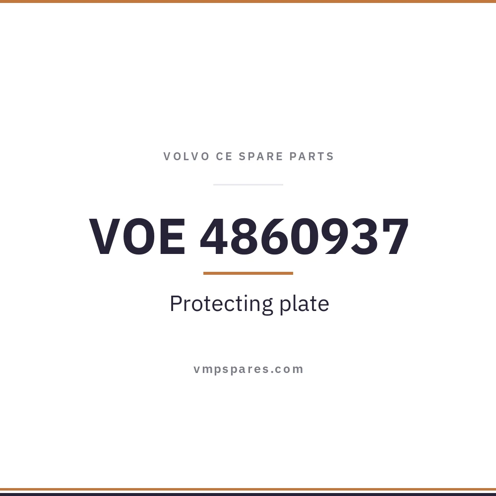 VOE 4860937 – Protecting plate