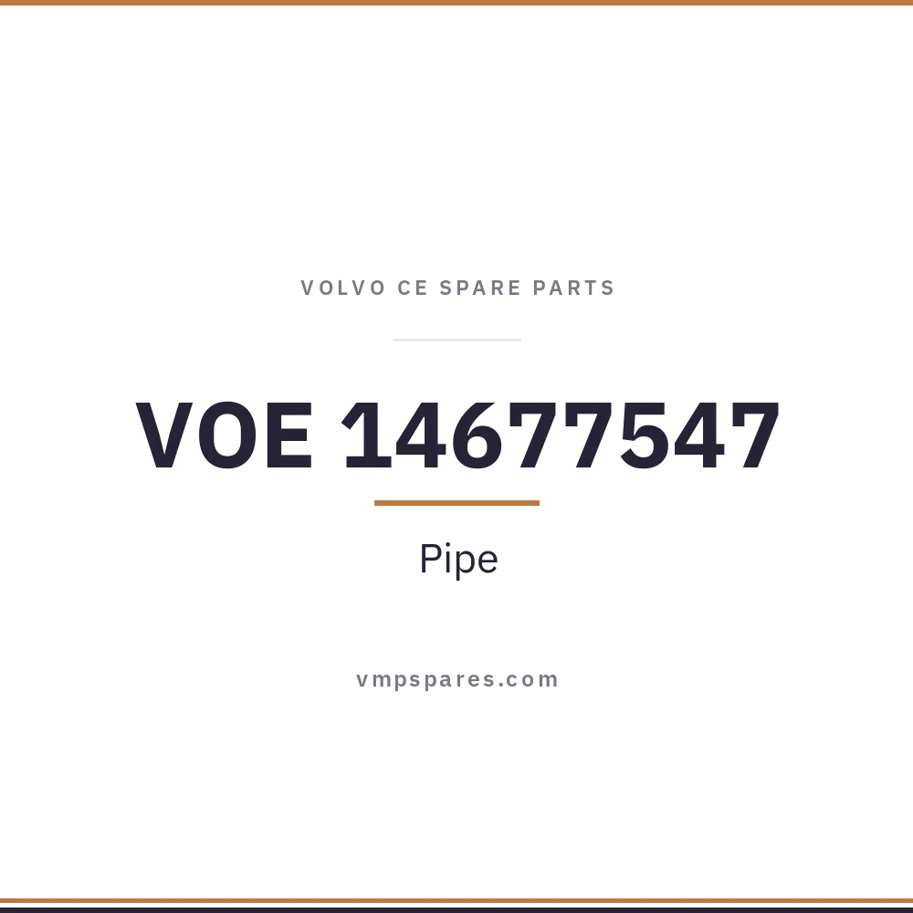 VOE 14677547 – Pipe