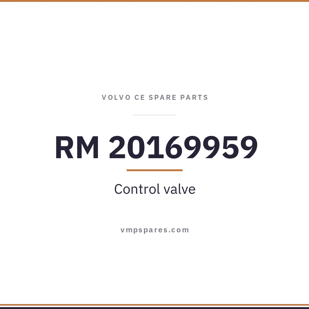 RM 20169959 – Control valve