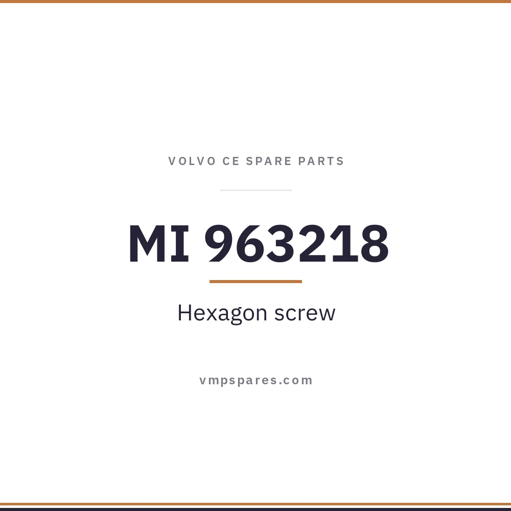 MI 963218 – Hexagon screw