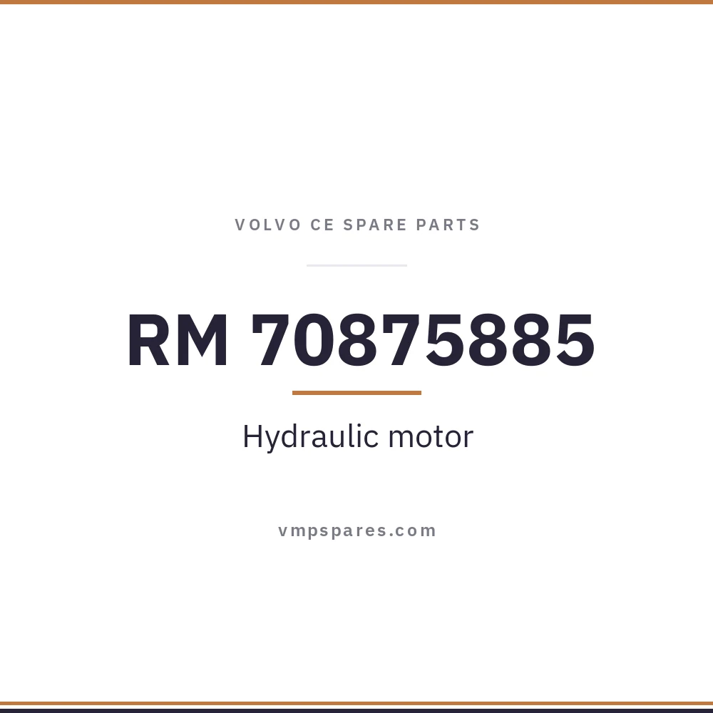 RM 70875885 – Hydraulic motor