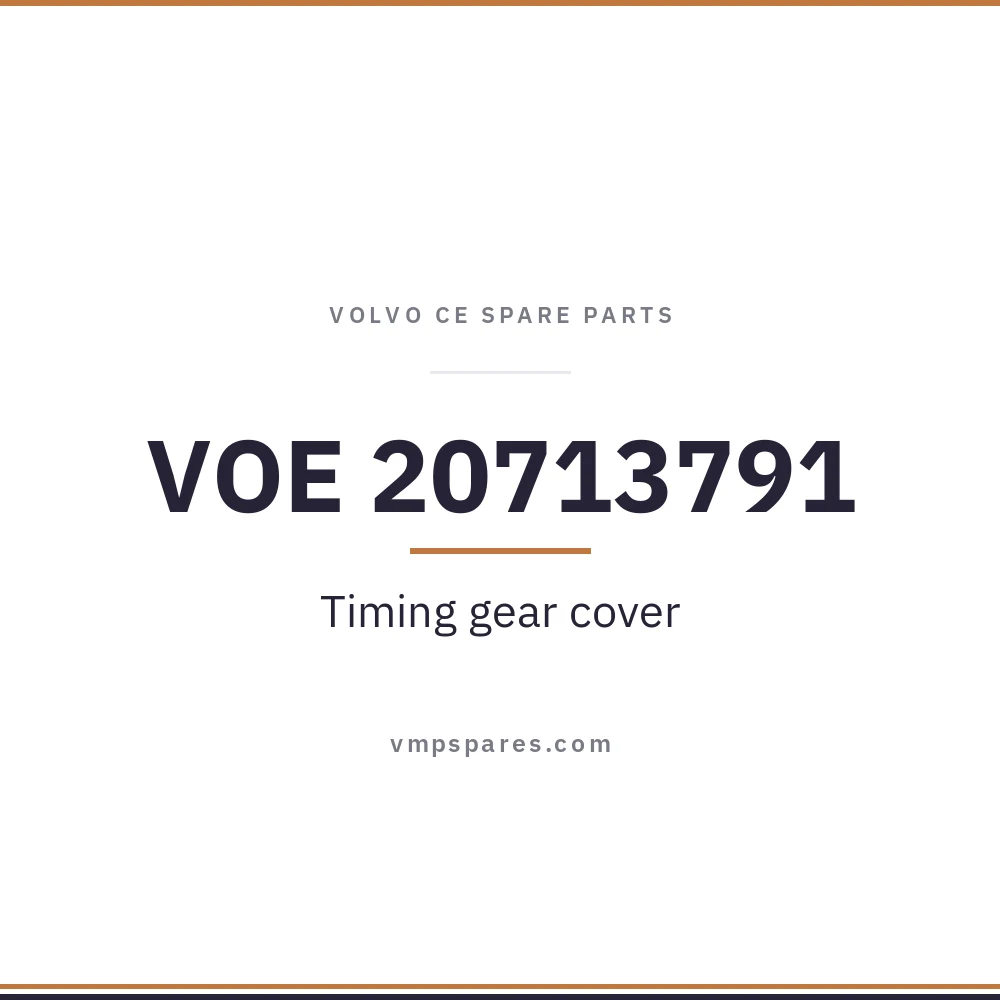 VOE 20713791 – Timing gear cover