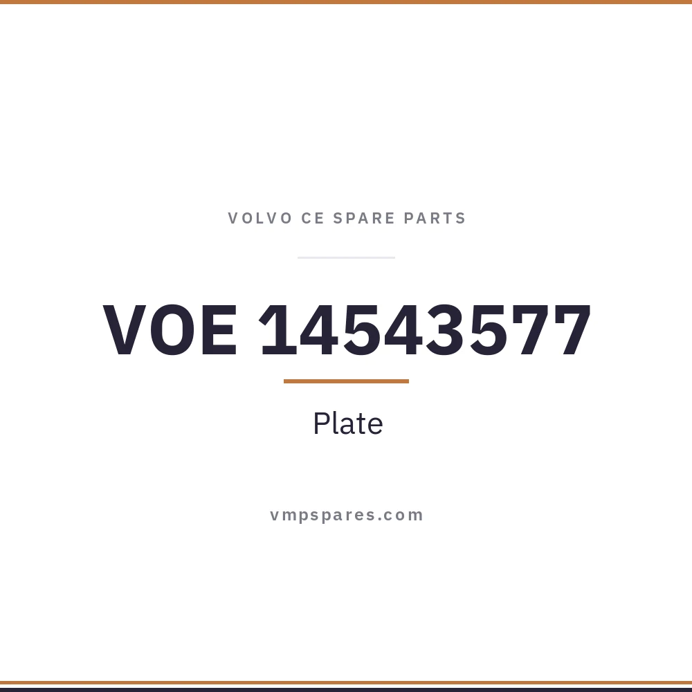 VOE 14543577 – Plate