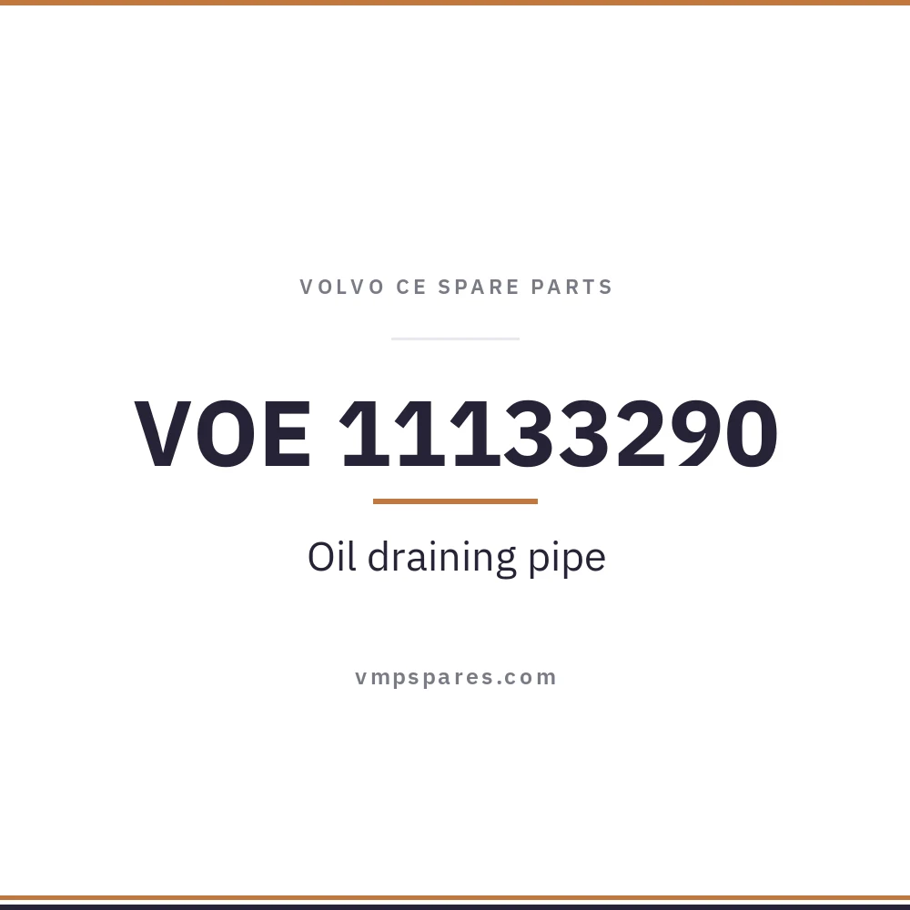 VOE 11133290 – Oil draining pipe