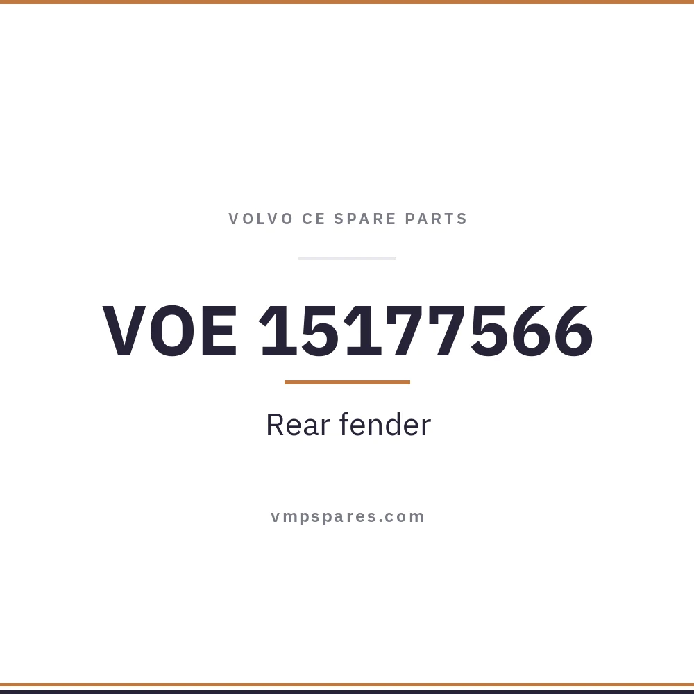 VOE 15177566 – Rear fender