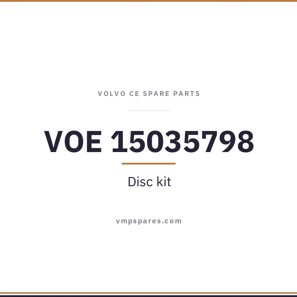 VOE 15035798 – Disc kit