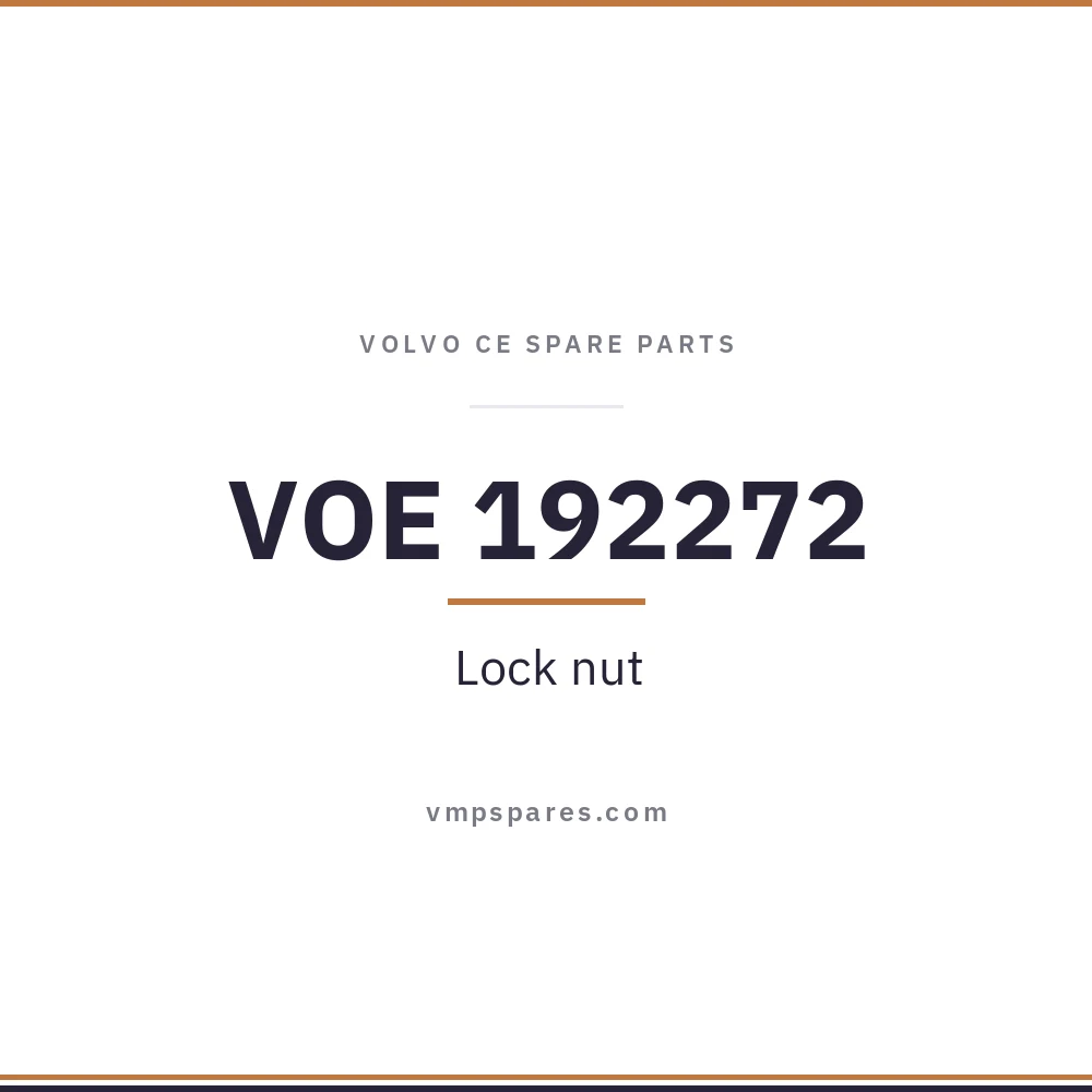 VOE 192272 – Lock nut