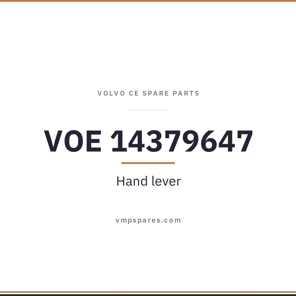 VOE 14379647 – Hand lever