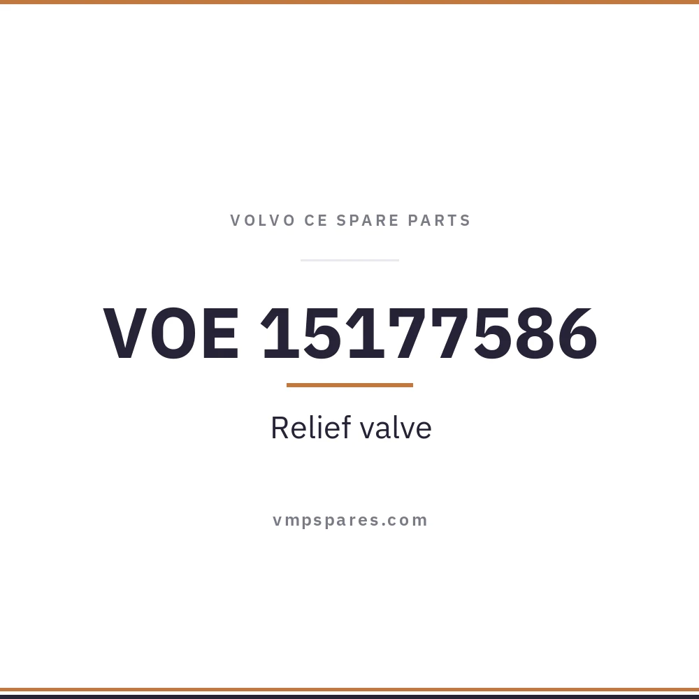 VOE 15177586 – Relief valve