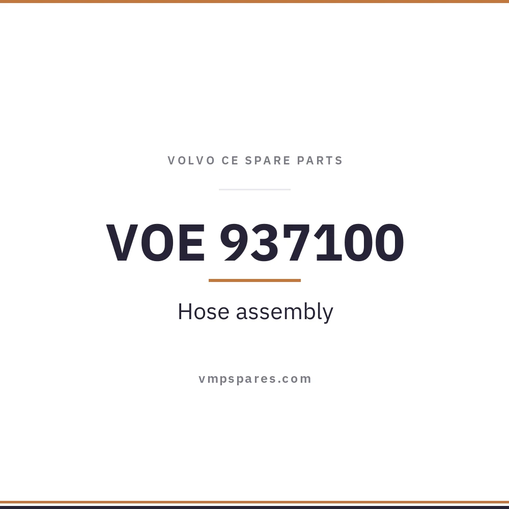 VOE 937100 – Hose assembly