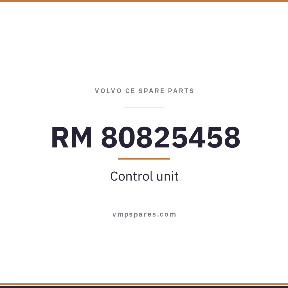 RM 80825458 – Control unit