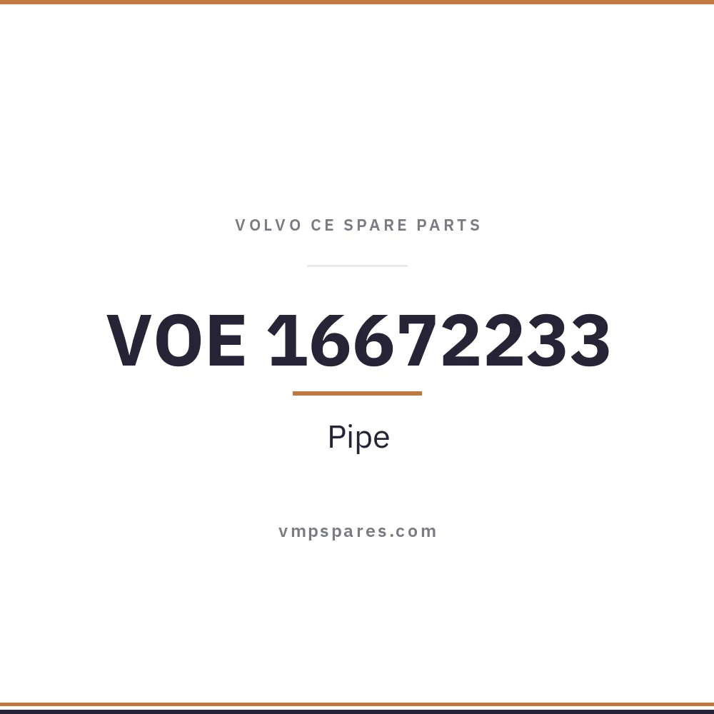 VOE 16672233 – Pipe