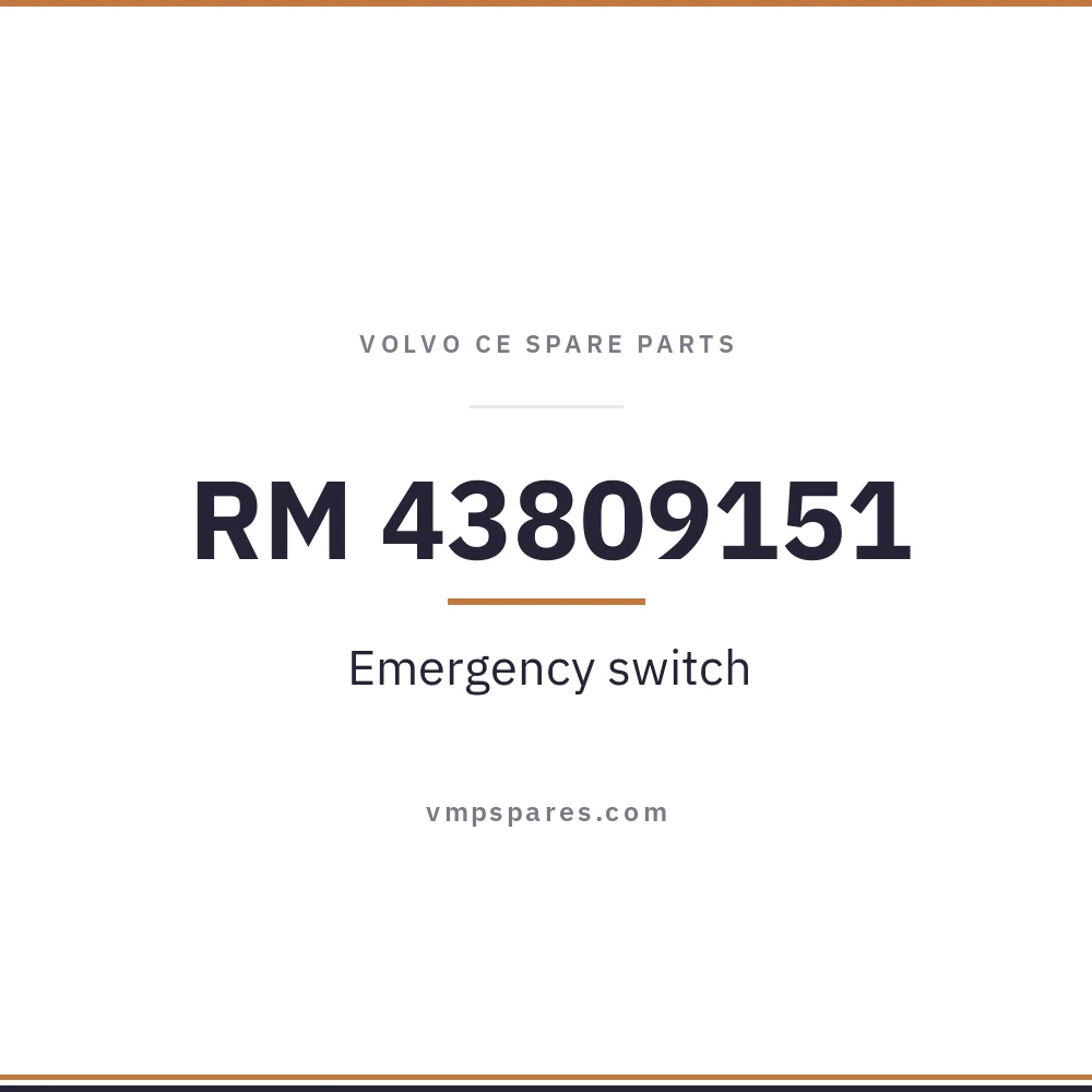 RM 43809151 – Emergency switch