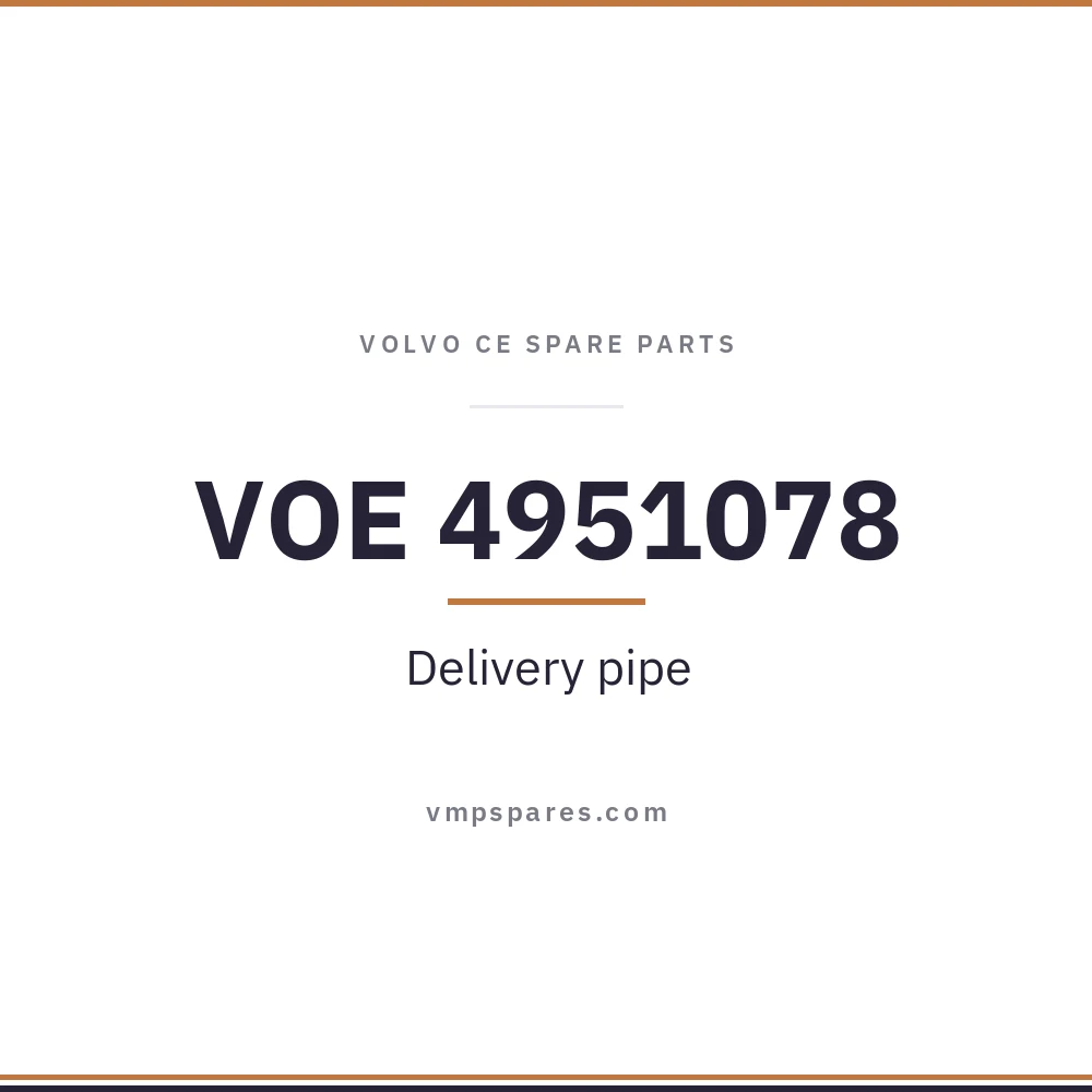 VOE 4951078 – Delivery pipe