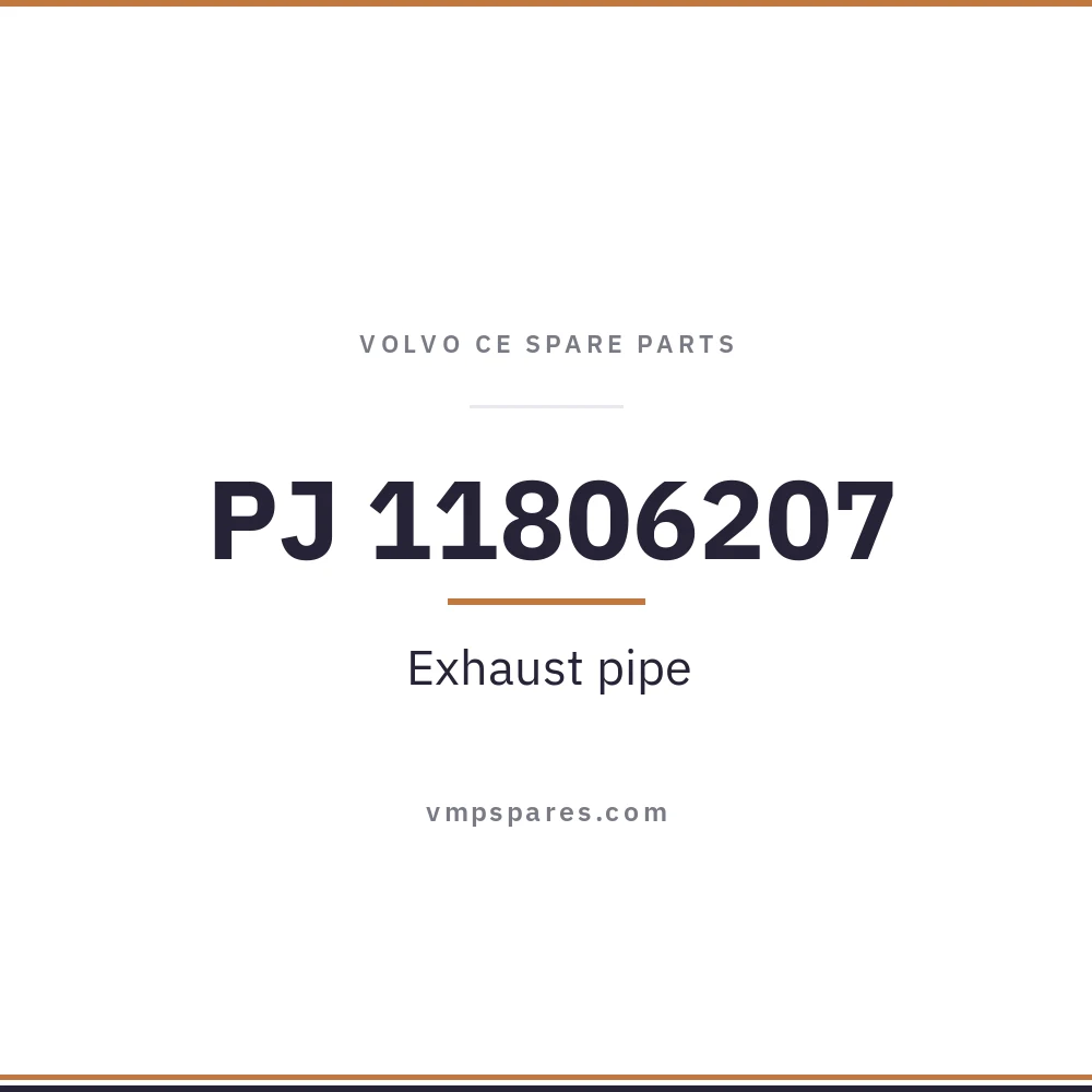 PJ 11806207 – Exhaust pipe