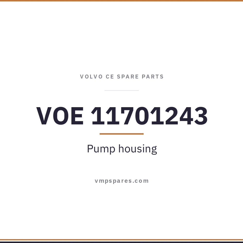 VOE 11701243 – Pump housing