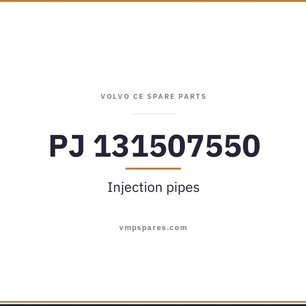 PJ 131507550 – Injection pipes