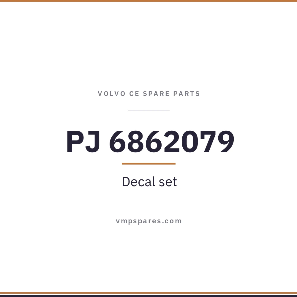 PJ 6862079 – Decal set
