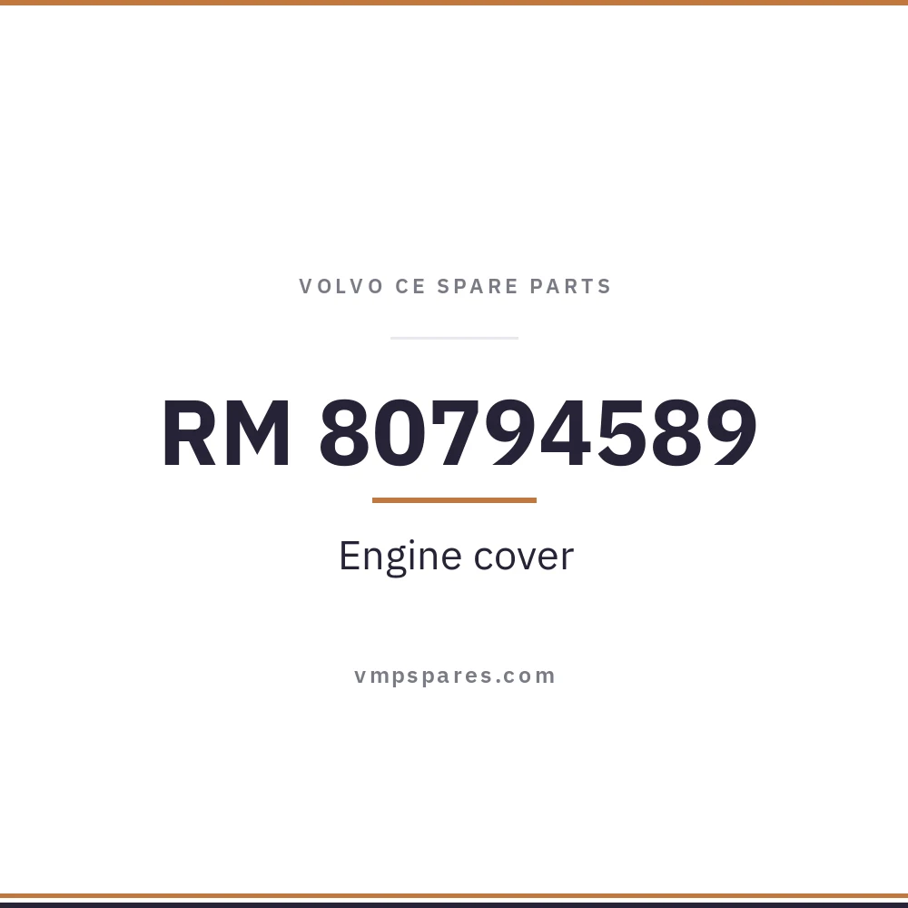 RM 80794589 – Engine cover