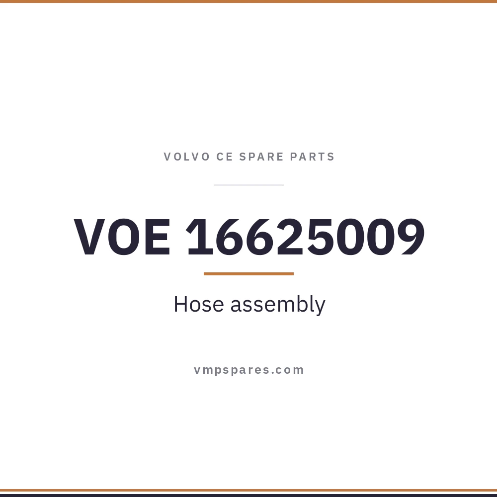 VOE 16625009 – Hose assembly