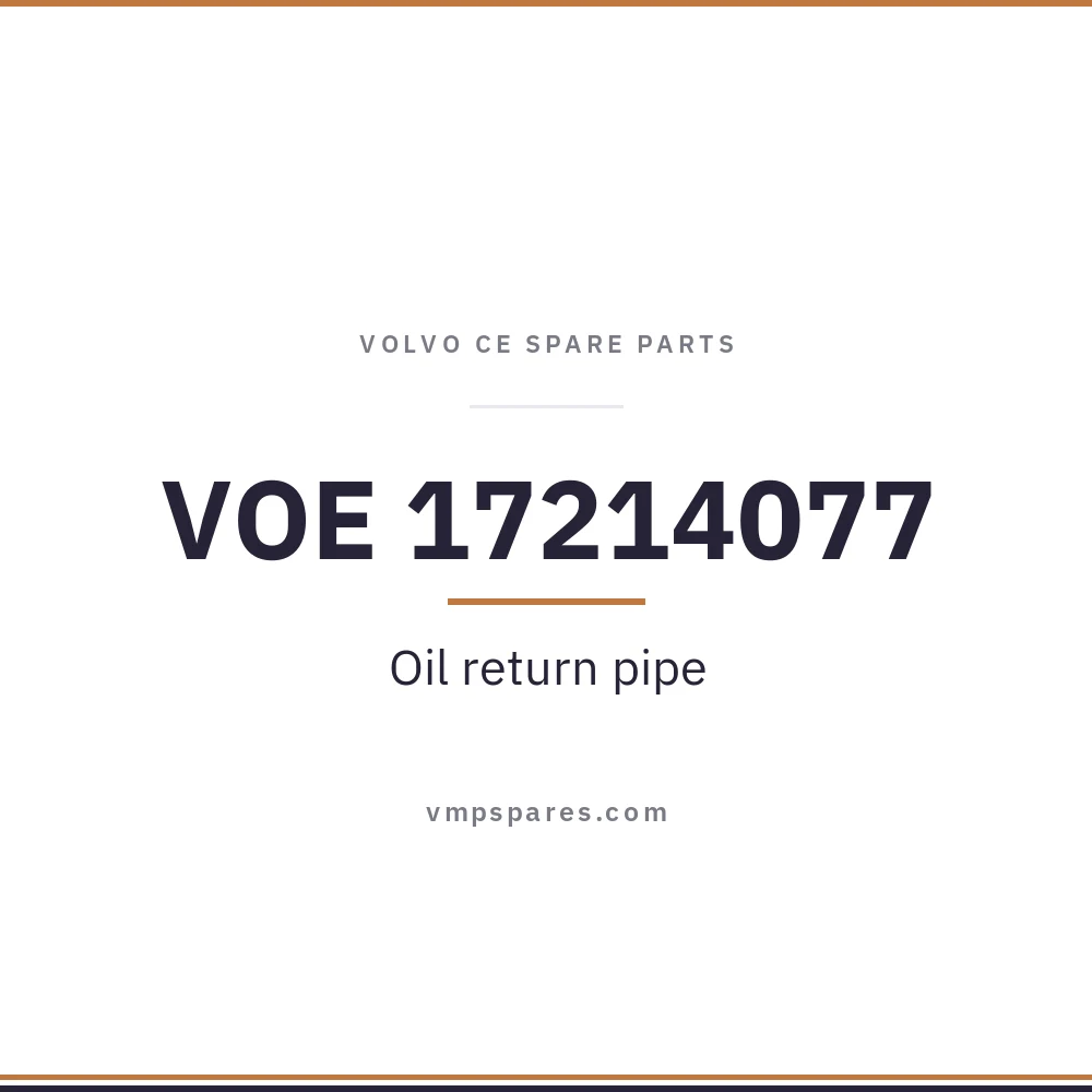 VOE 17214077 – Oil return pipe
