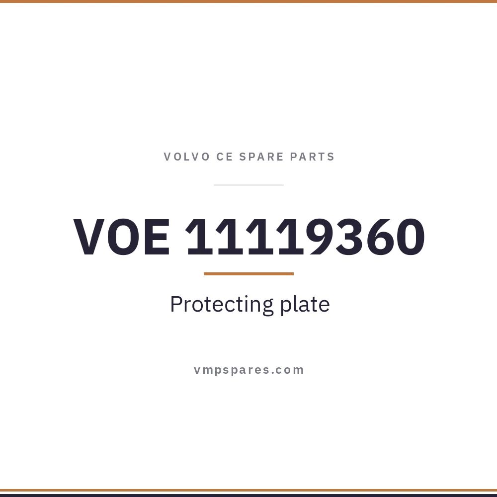 VOE 11119360 – Protecting plate