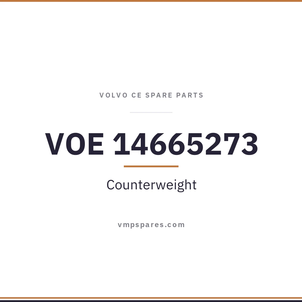 VOE 14665273 – Counterweight