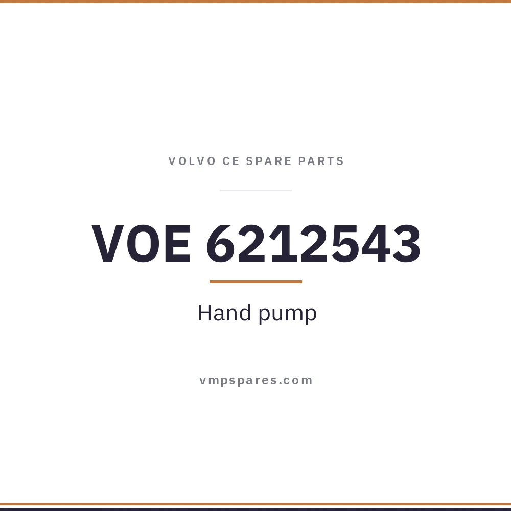 VOE 6212543 – Hand pump