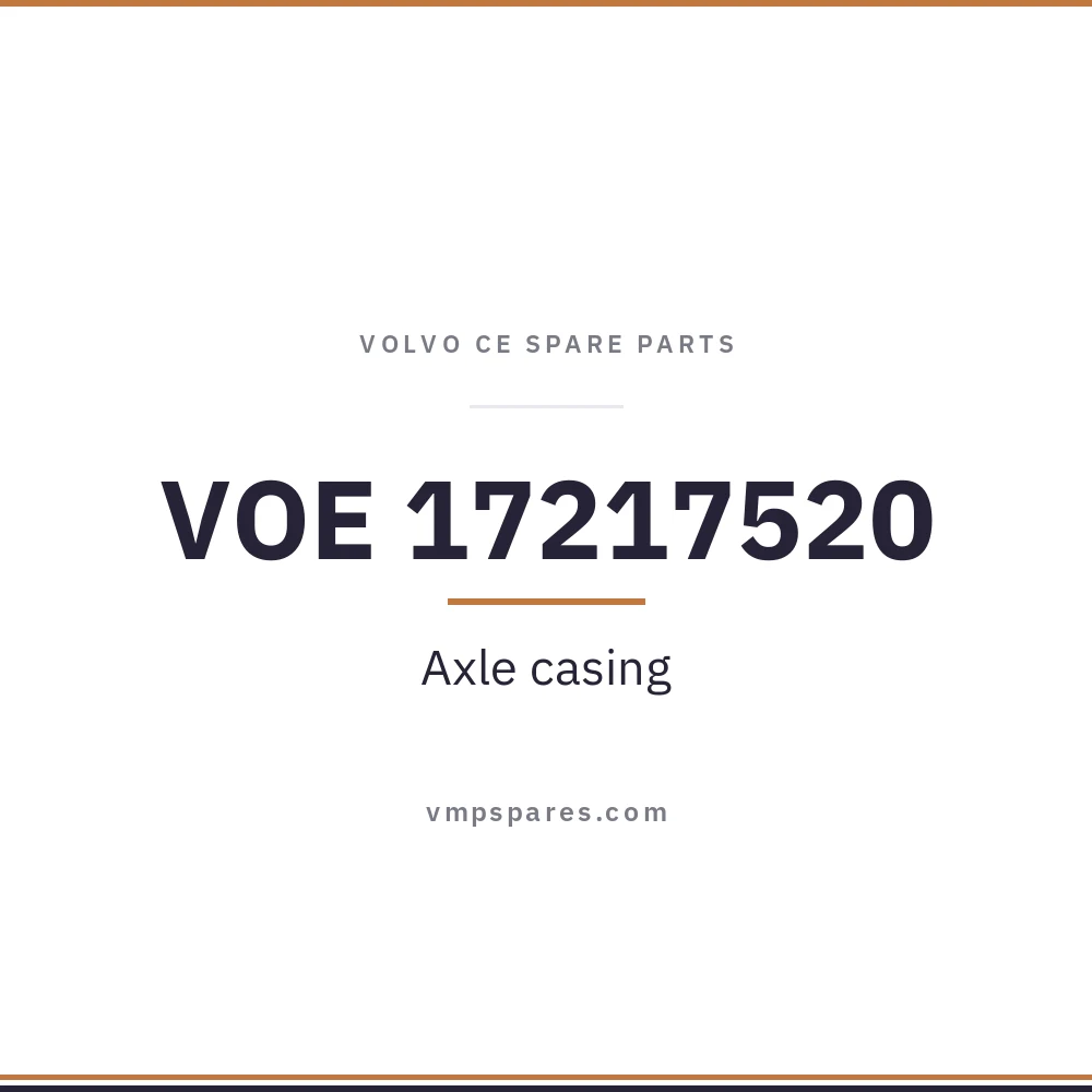 VOE 17217520 – Axle casing