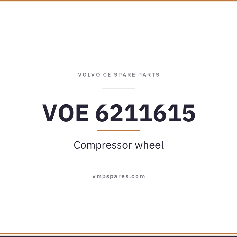VOE 6211615 – Compressor wheel