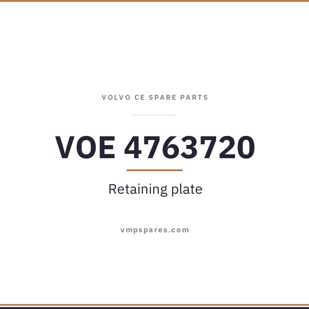 VOE 4763720 – Retaining plate