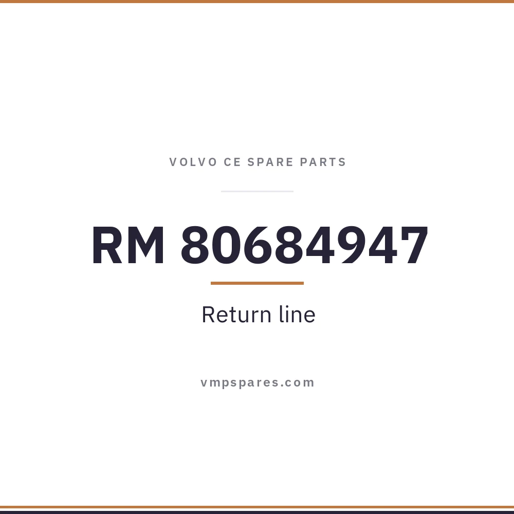RM 80684947 – Return line