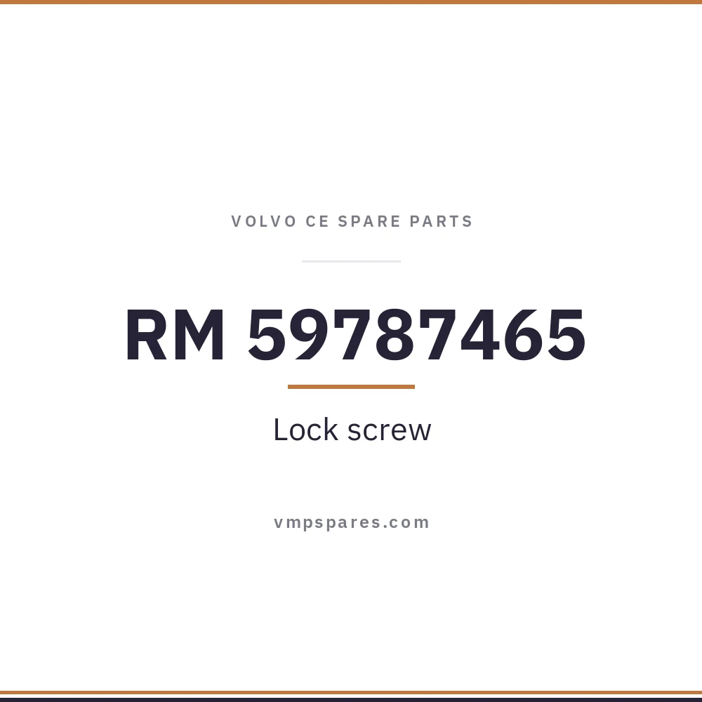 RM 59787465 – Lock screw