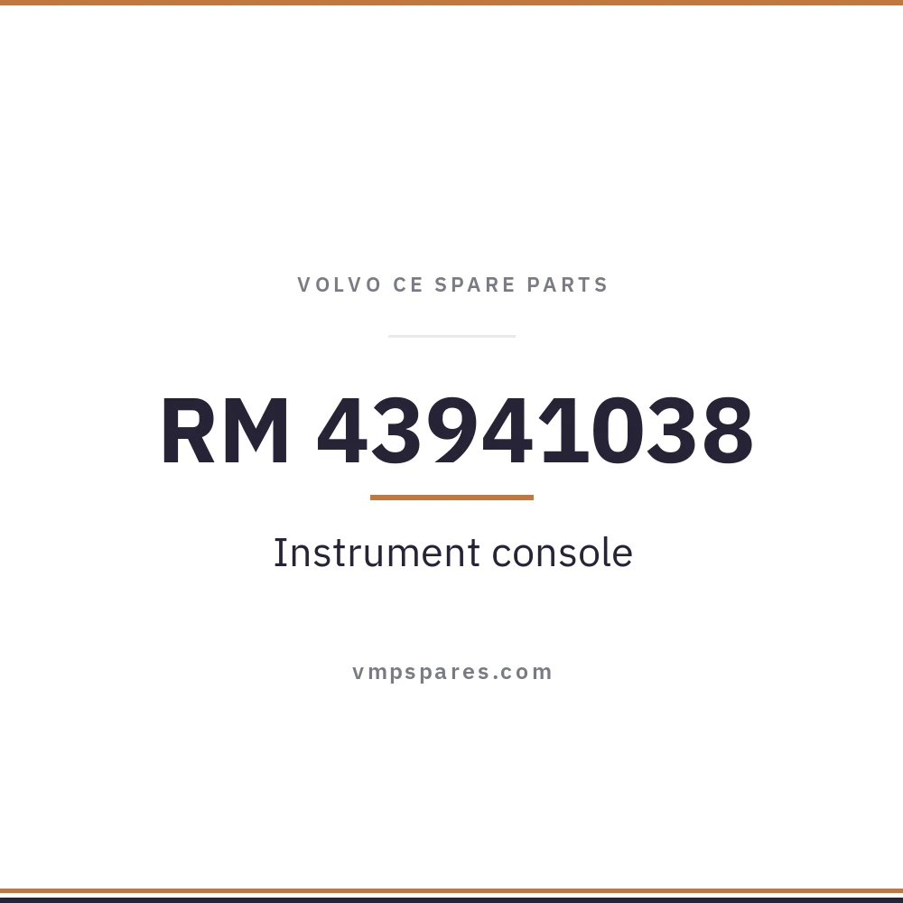 RM 43941038 – Instrument console