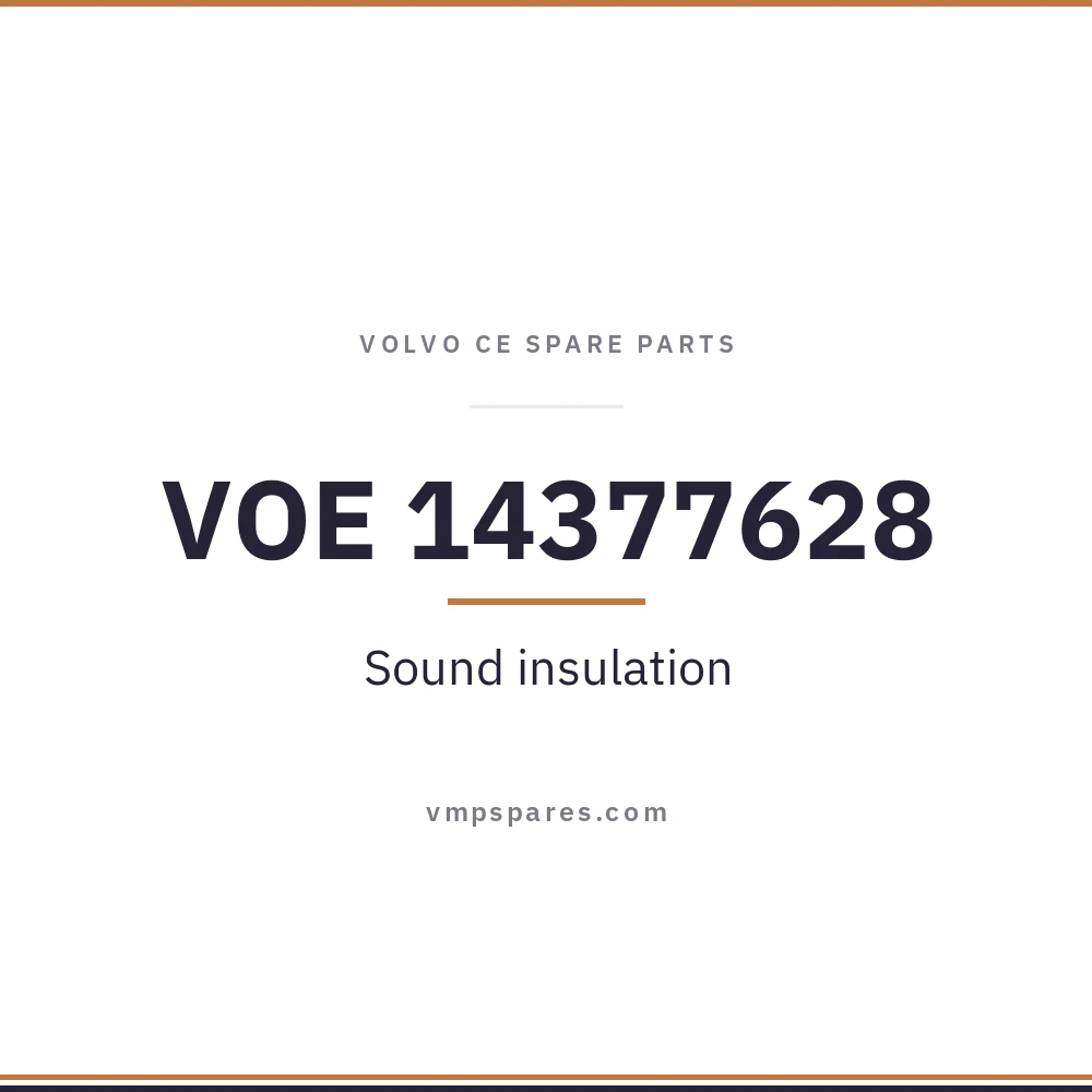 VOE 14377628 – Sound insulation