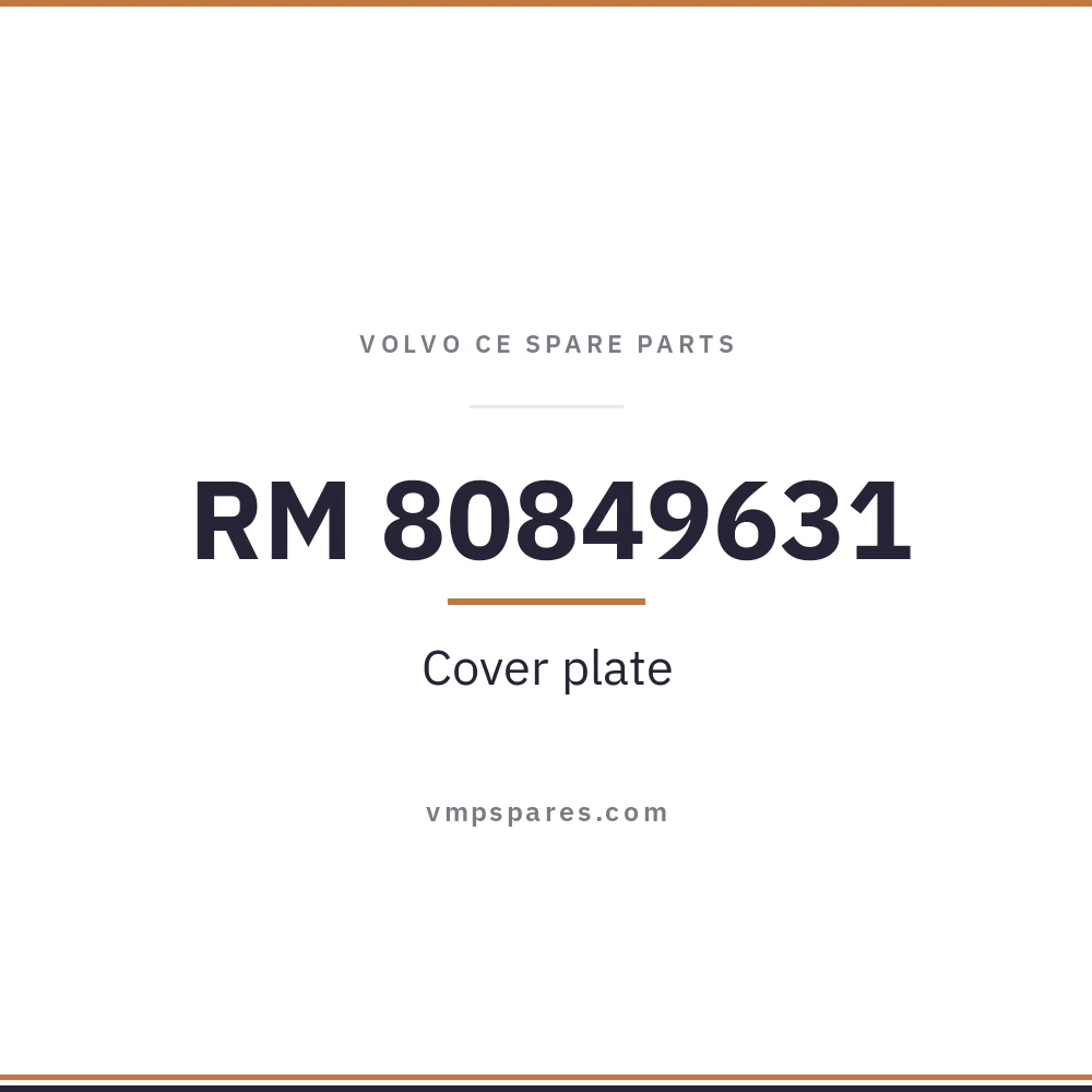 RM 80849631 – Cover plate