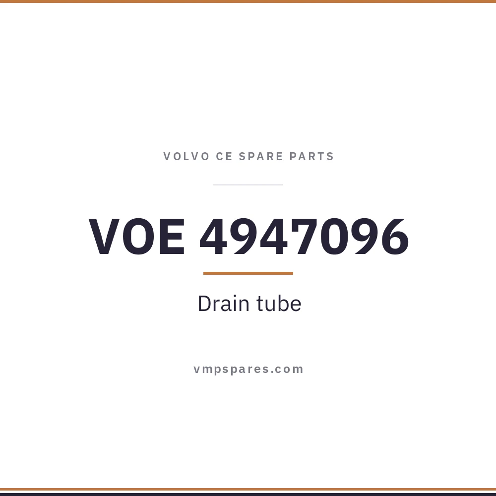 VOE 4947096 – Drain tube