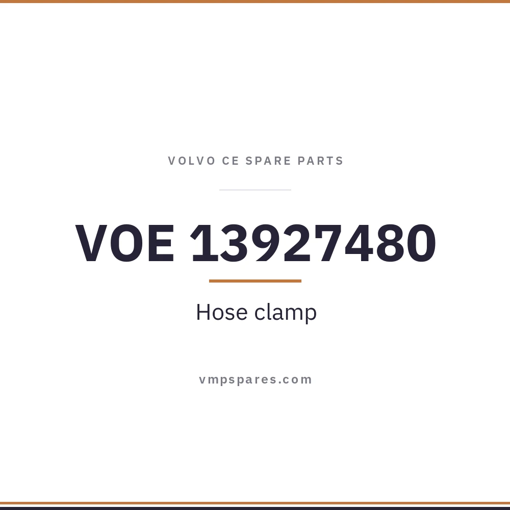 VOE 13927480 – Hose clamp