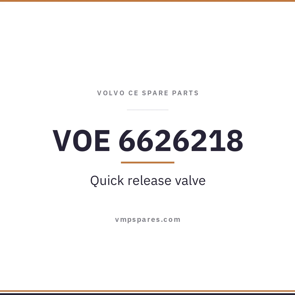 VOE 6626218 – Quick release valve