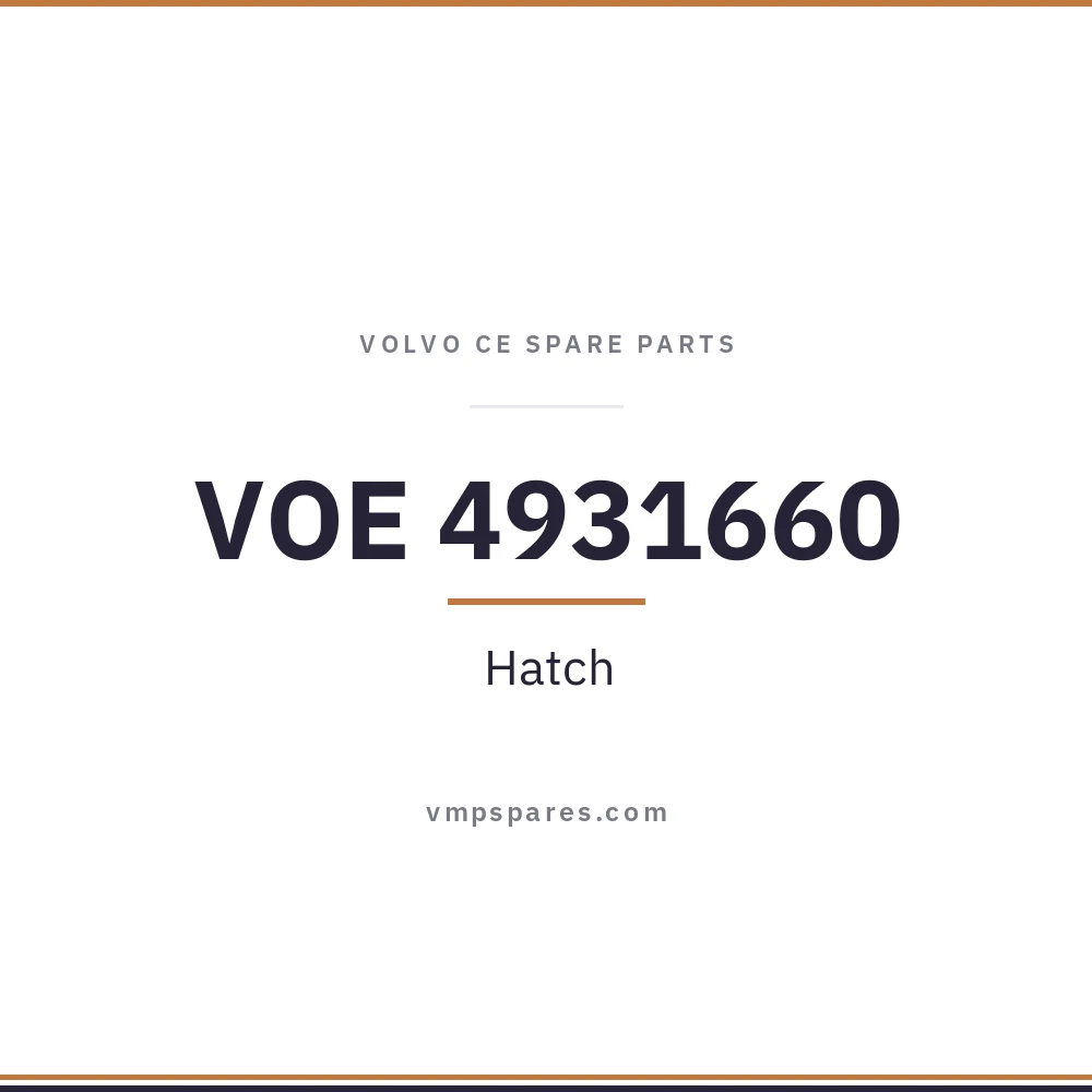 VOE 4931660 – Hatch