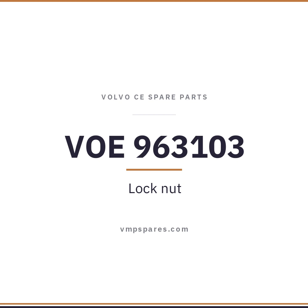 VOE 963103 – Lock nut