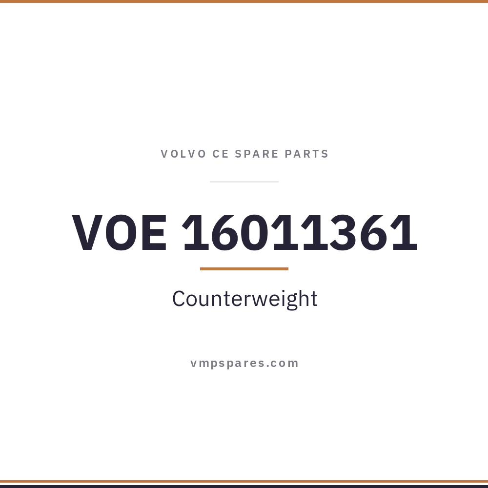 VOE 16011361 – Counterweight
