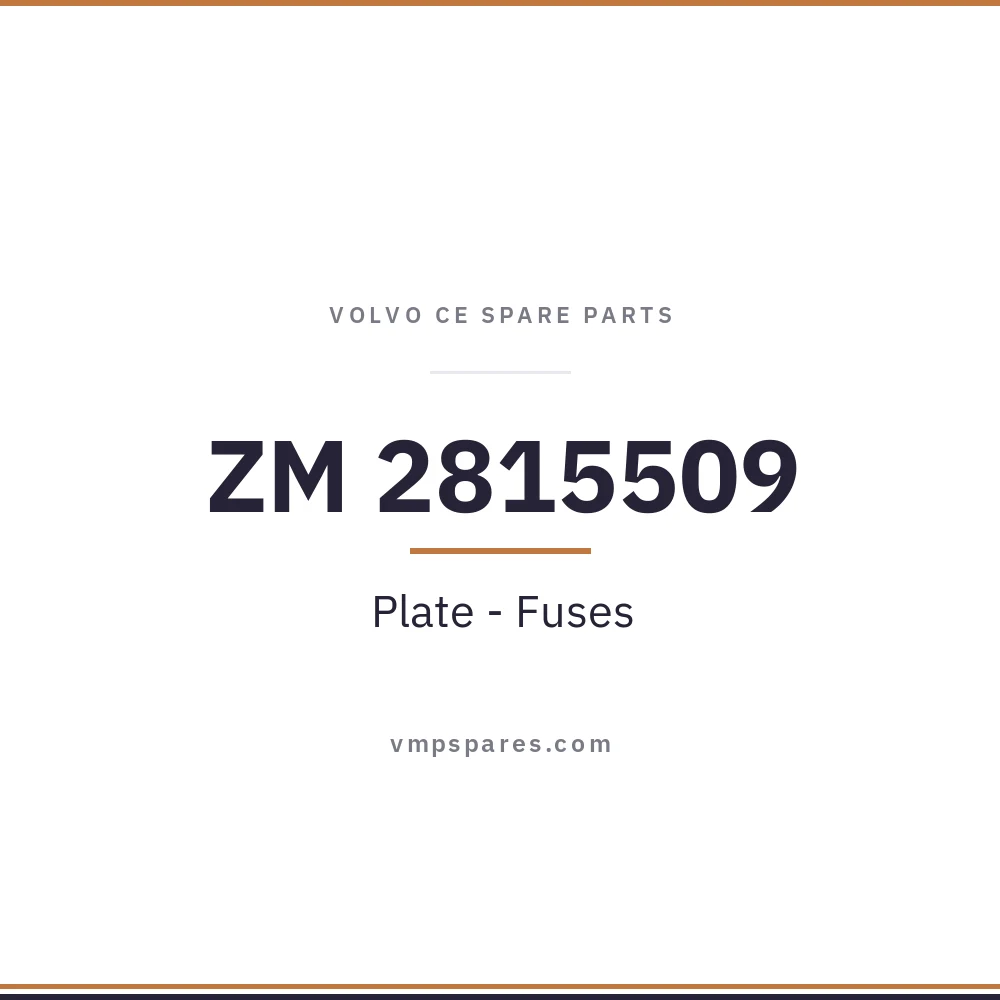 ZM 2815509 – Plate – Fuses