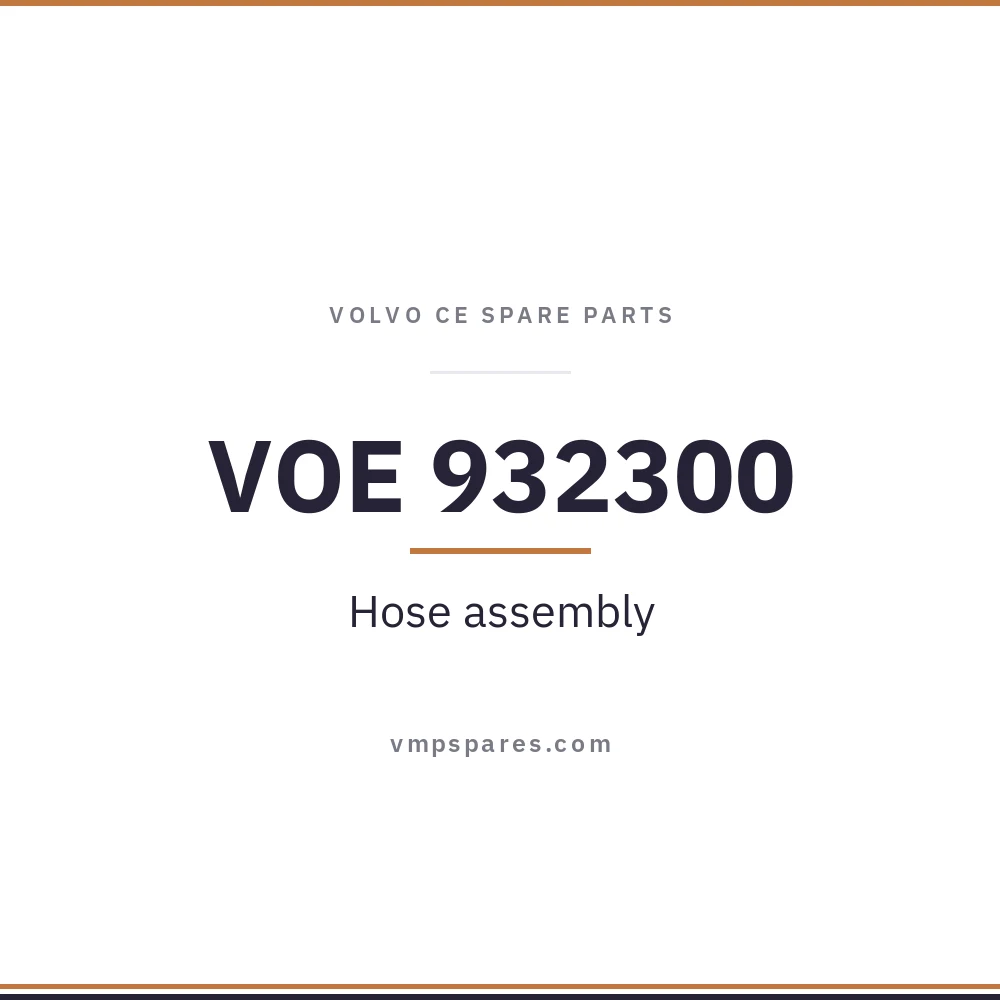 VOE 932300 – Hose assembly